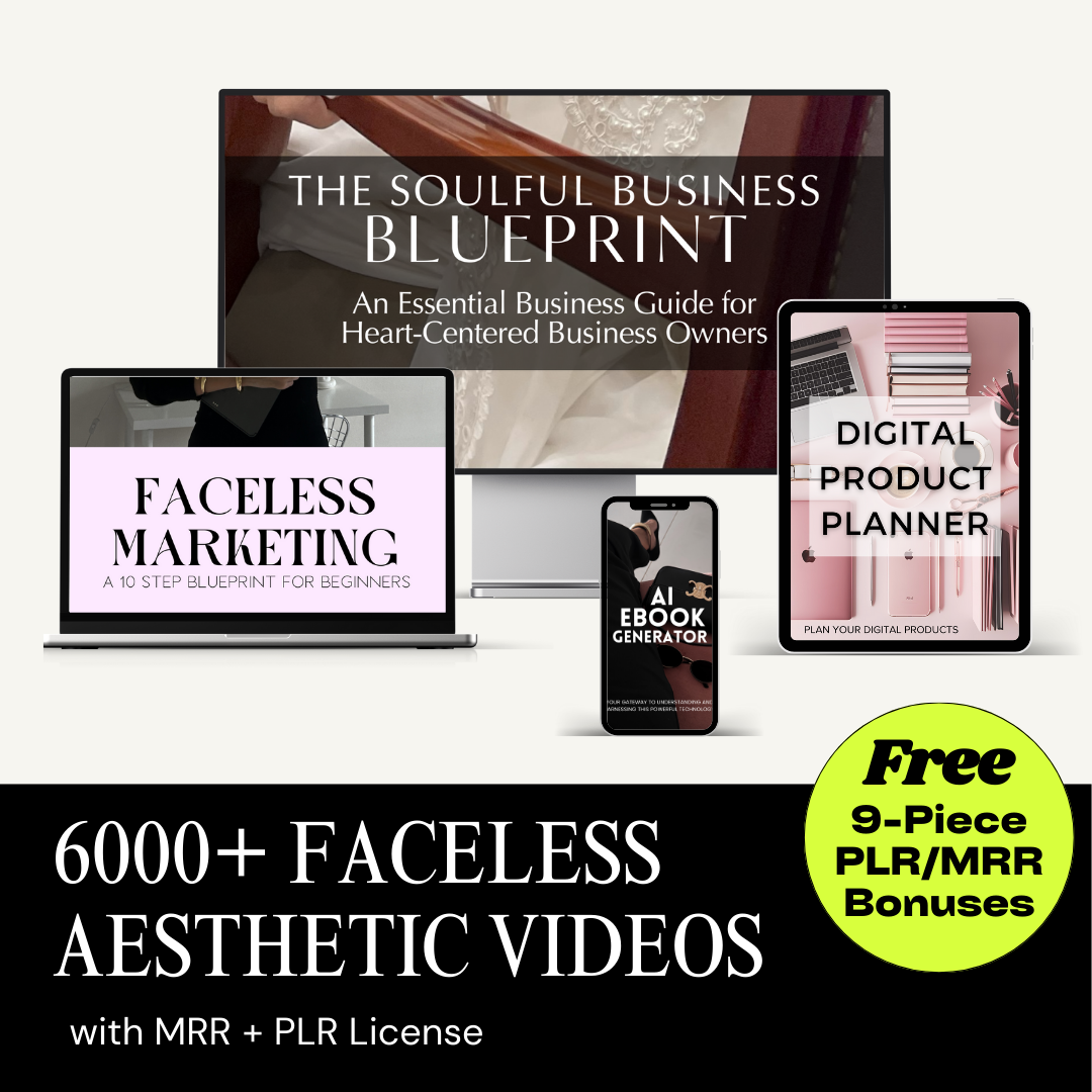 6000+ Aesthetic Faceless Video Reels + Story with MRR & PLR