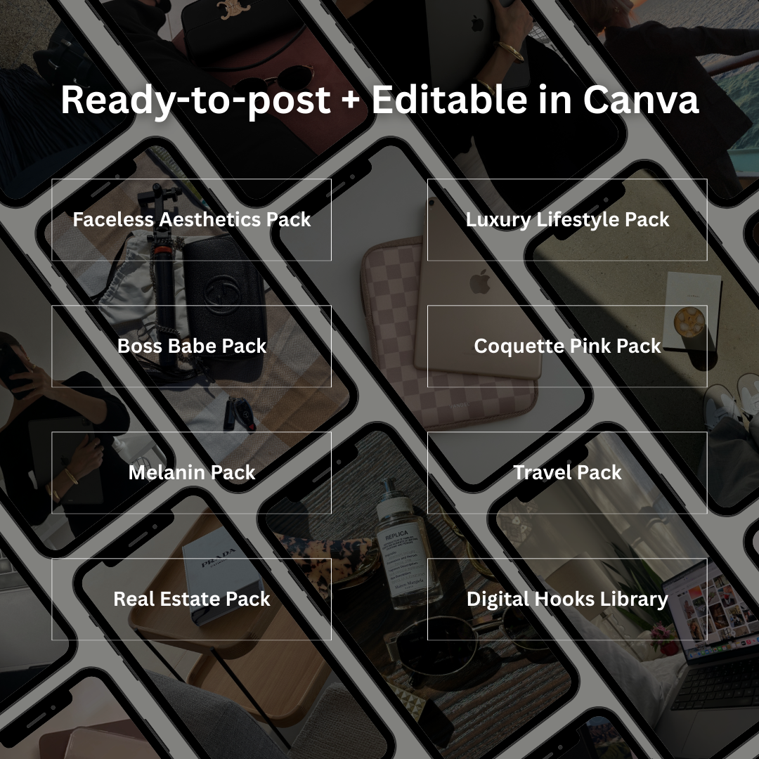 6000+ Aesthetic Faceless Video Reels + Story with MRR & PLR